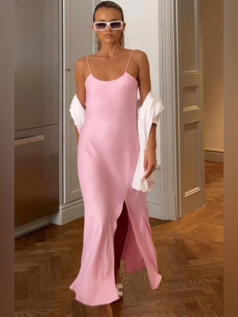 Zara Bloggers Fav Satin Effect Camisole Slip Dress